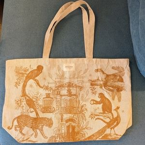 New Sezane Jungle Canvas Tote